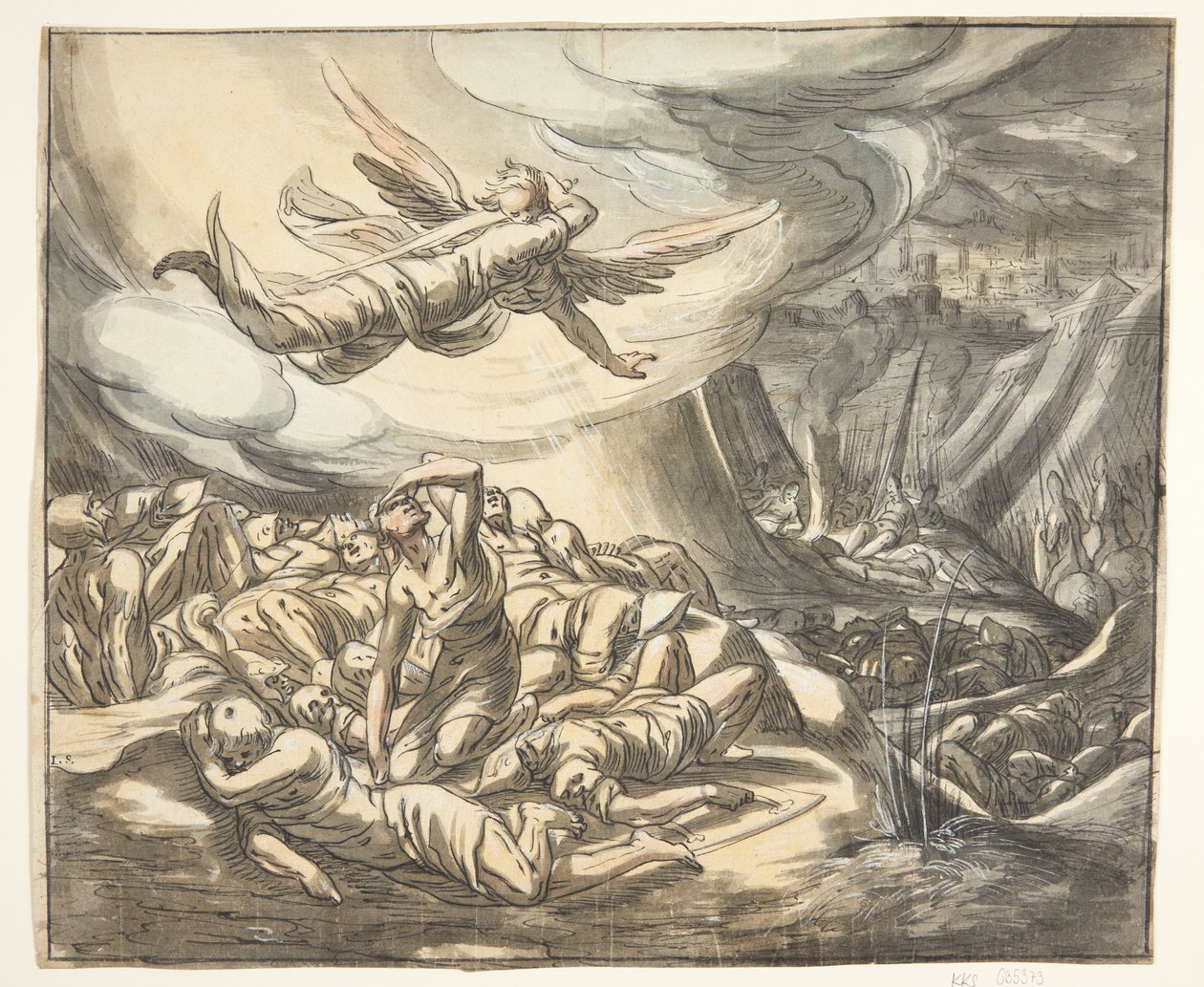 Ángel con espada desenvainada de Hermann Weyer