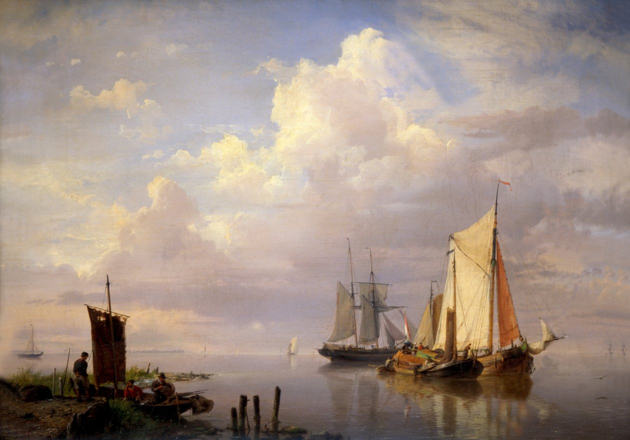 Una Calma, 1852 de Hermanus Koekkoek