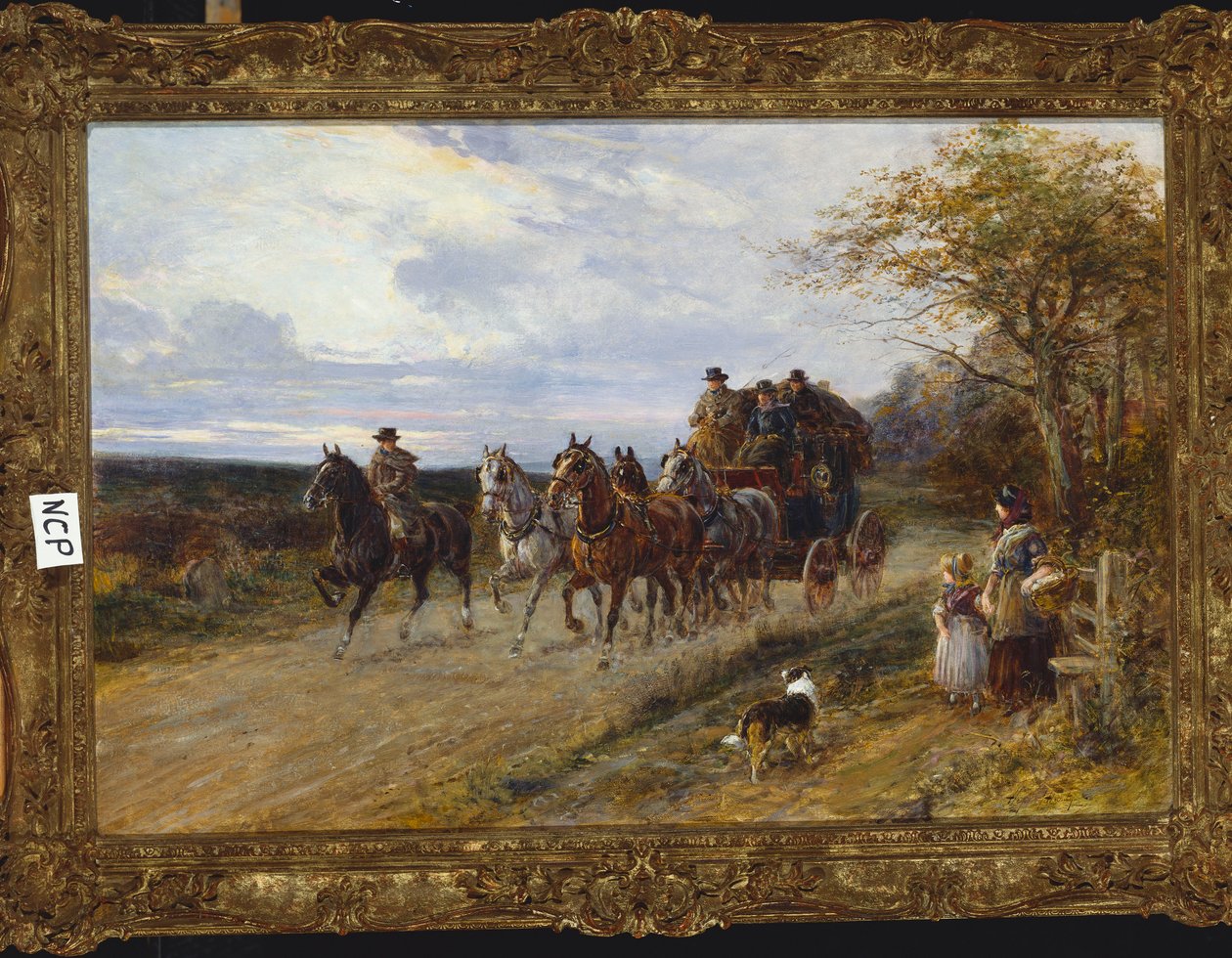 Un Carruaje Pasando de Heywood Hardy