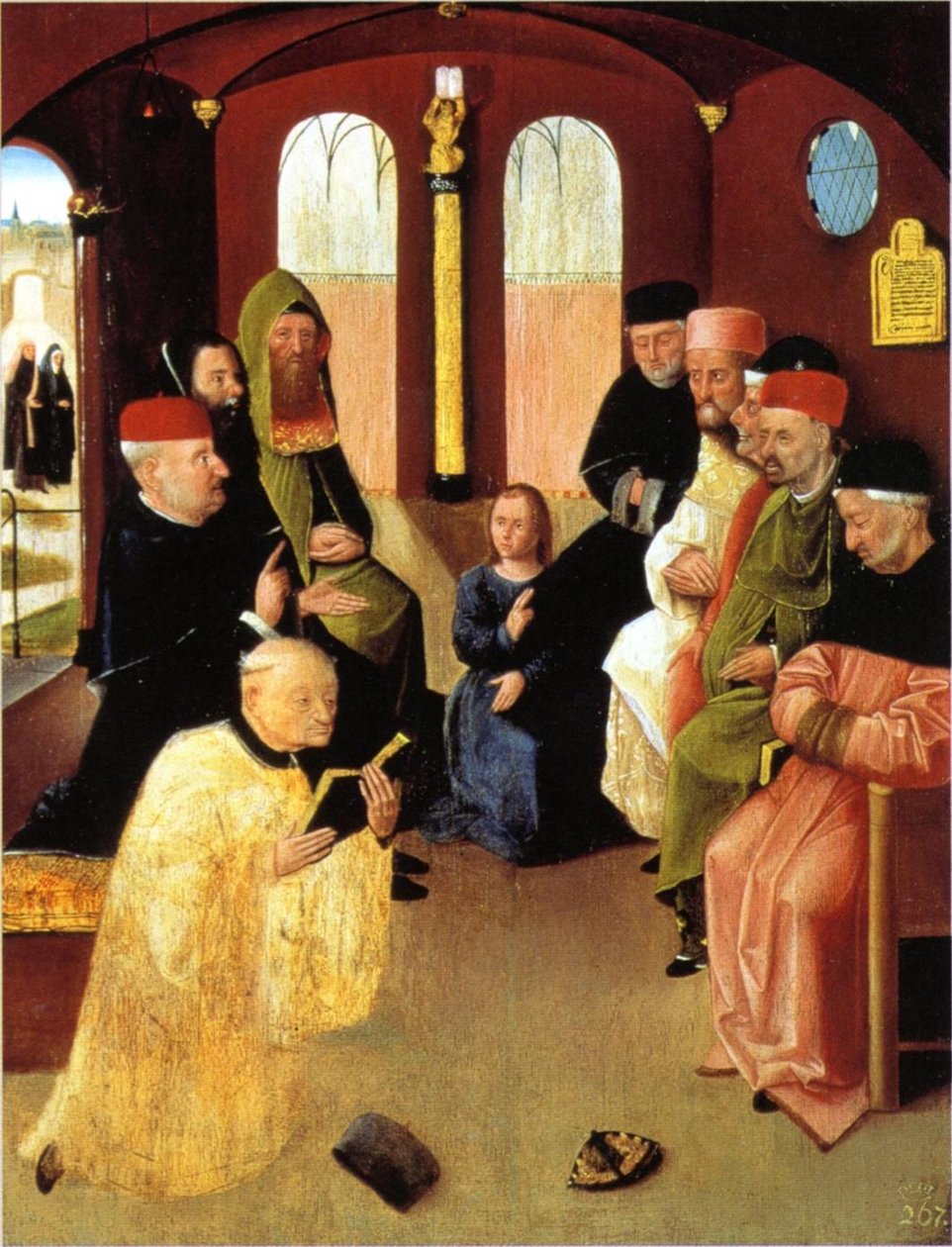 Disputa de Cristo con los doctores en el templo (después de la restauración) de Hieronymus Bosch