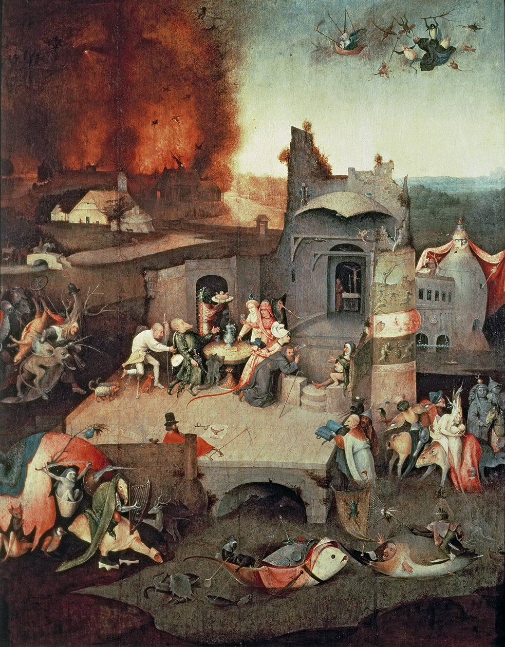 Tentación de San Antonio, c.1500 de Hieronymus Bosch