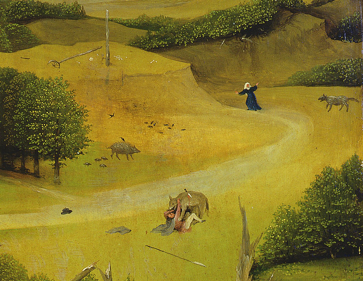 La Adoración de los Magos (detalle) de Hieronymus Bosch