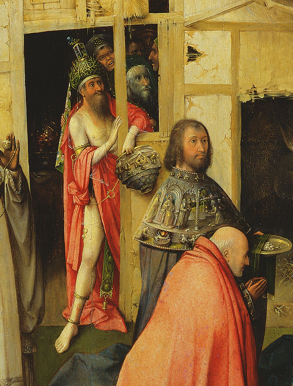 La Adoración de los Magos, (detalle) del Anticristo, 1510 de Hieronymus Bosch