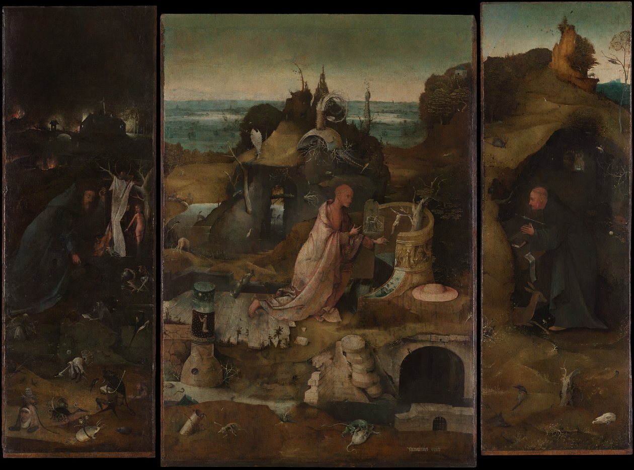 El tríptico de los santos ermitaños de Hieronymus Bosch