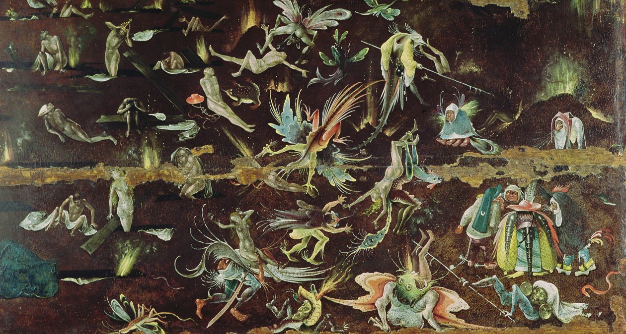 El Juicio Final, c.1504 (detalle) de Hieronymus Bosch