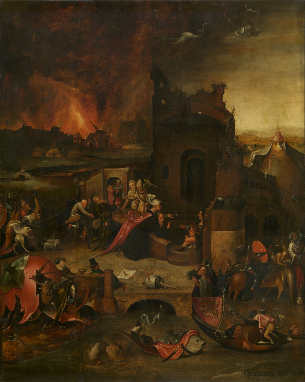 La tentación de San Antonio el Grande de Egipto (Amberes) de Hieronymus Bosch