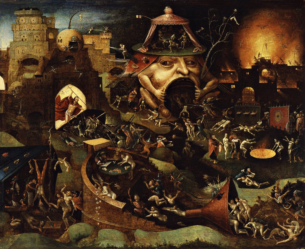Cristo en el limbo (óleo sobre madera) de Hieronymus Bosch