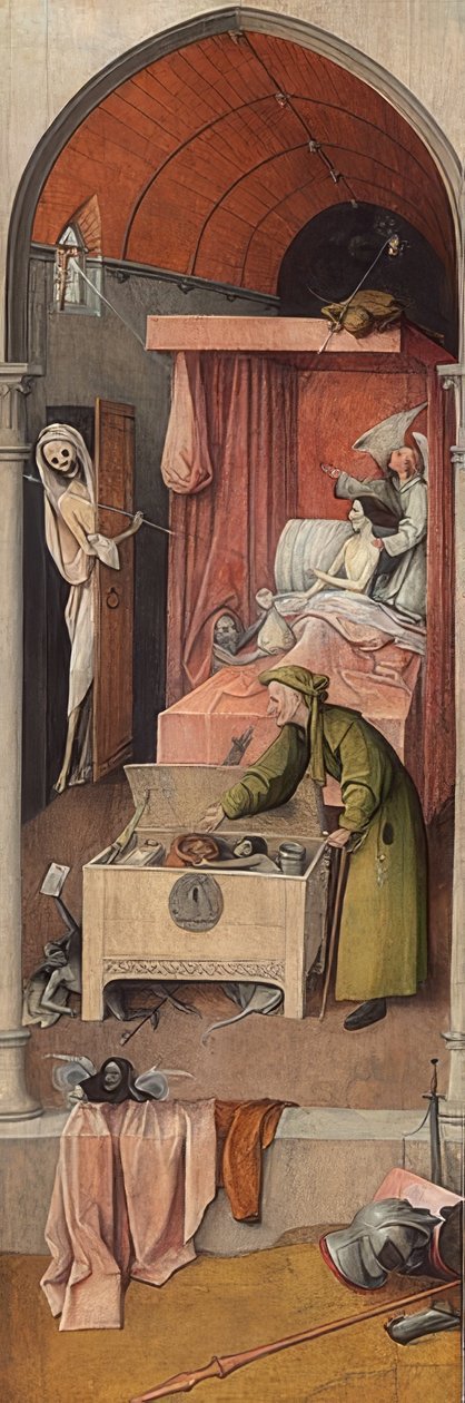 La muerte y el avaro de Hieronymus Bosch