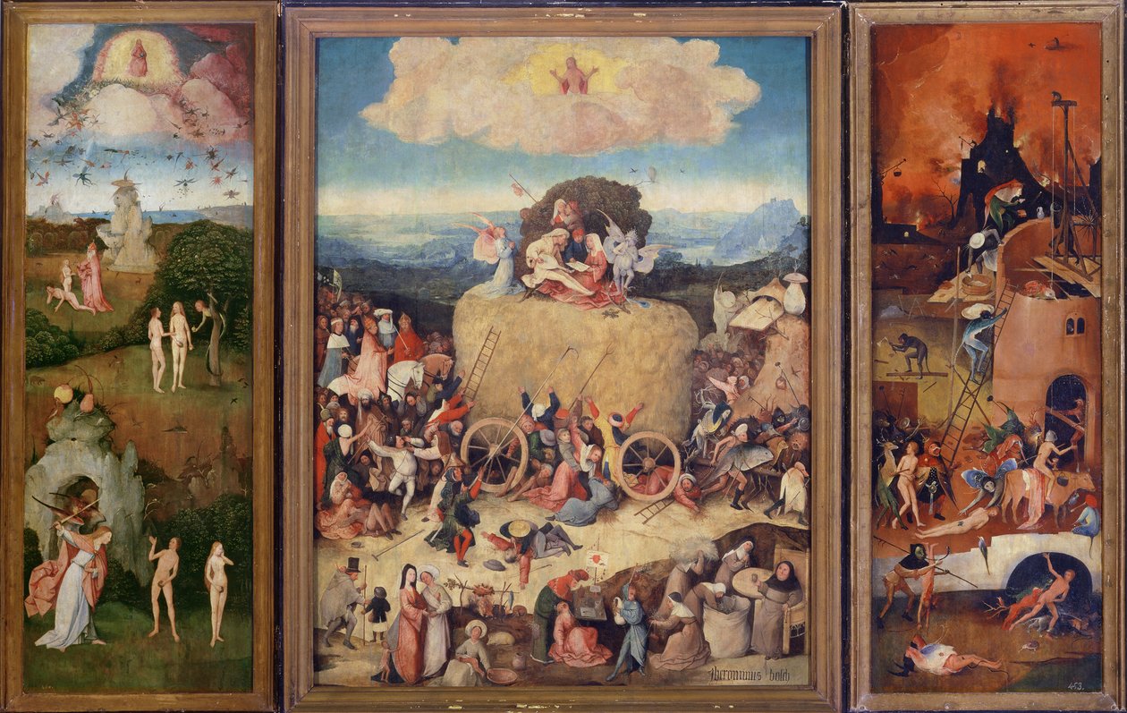 El Carro de Heno, 1515 de Hieronymus Bosch