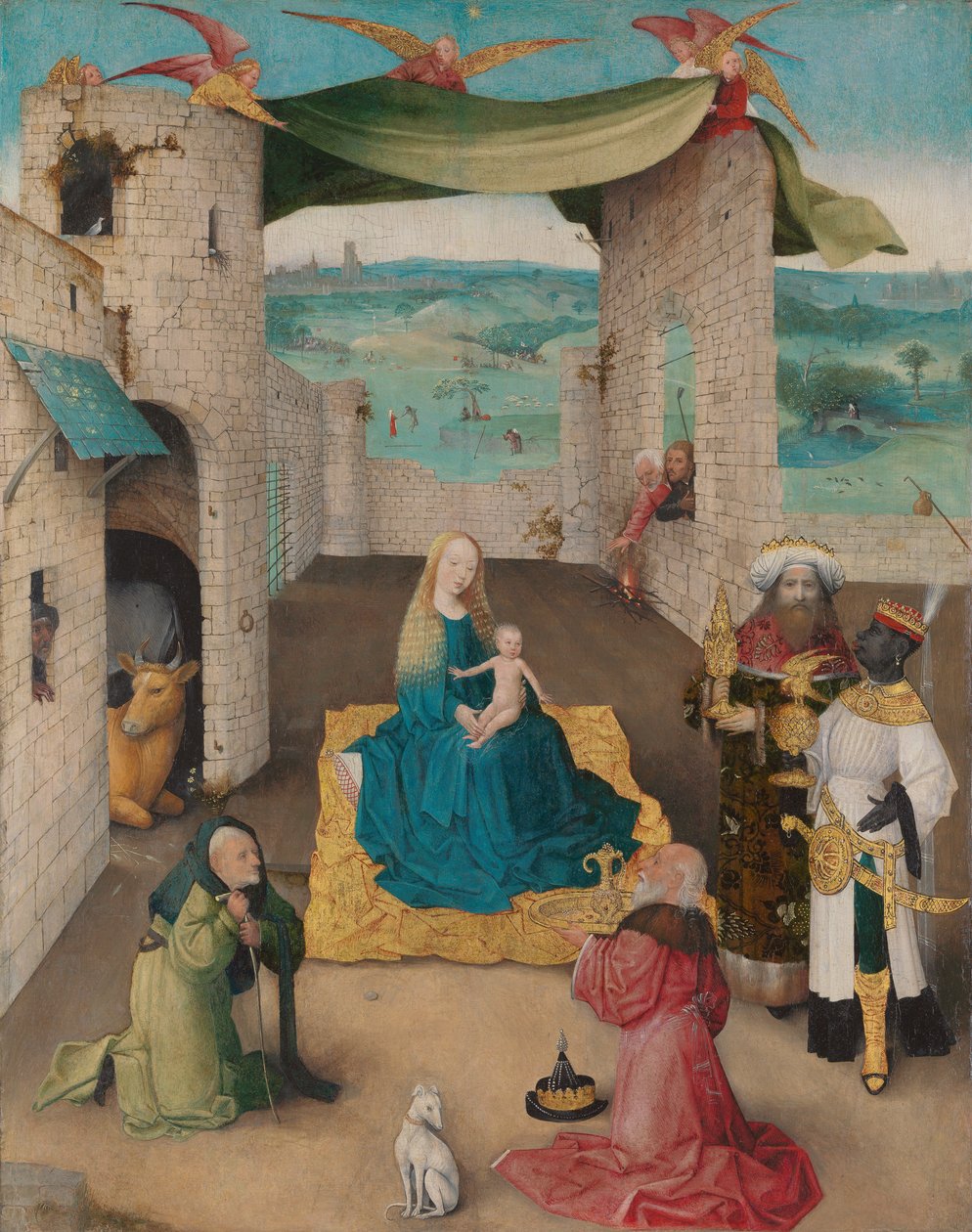 Adoración de los Reyes Magos de Hieronymus Bosch