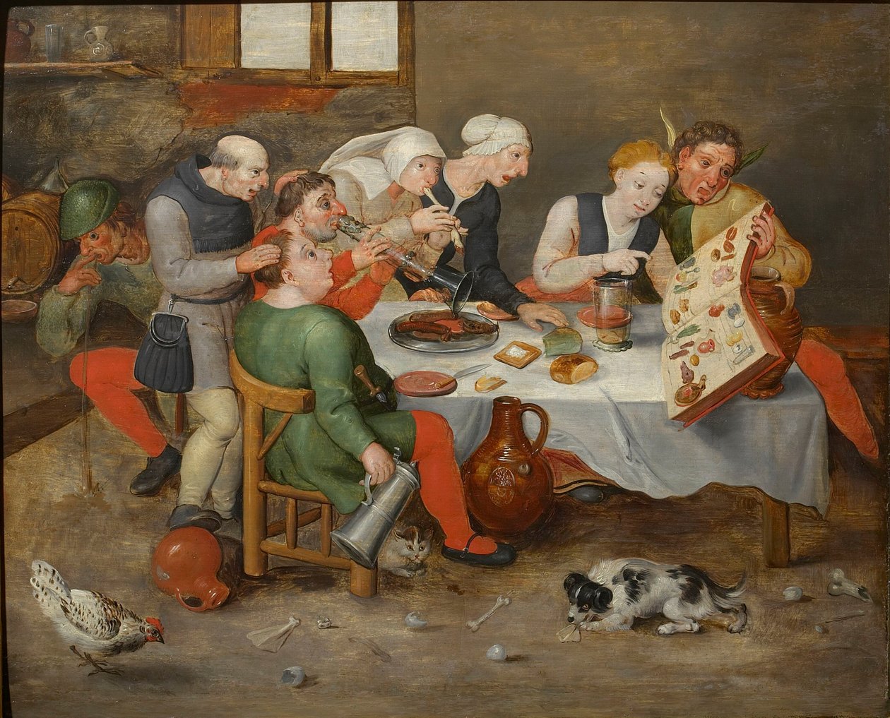 Los cantantes de Baco, 1580 de Hieronymus, Bosch