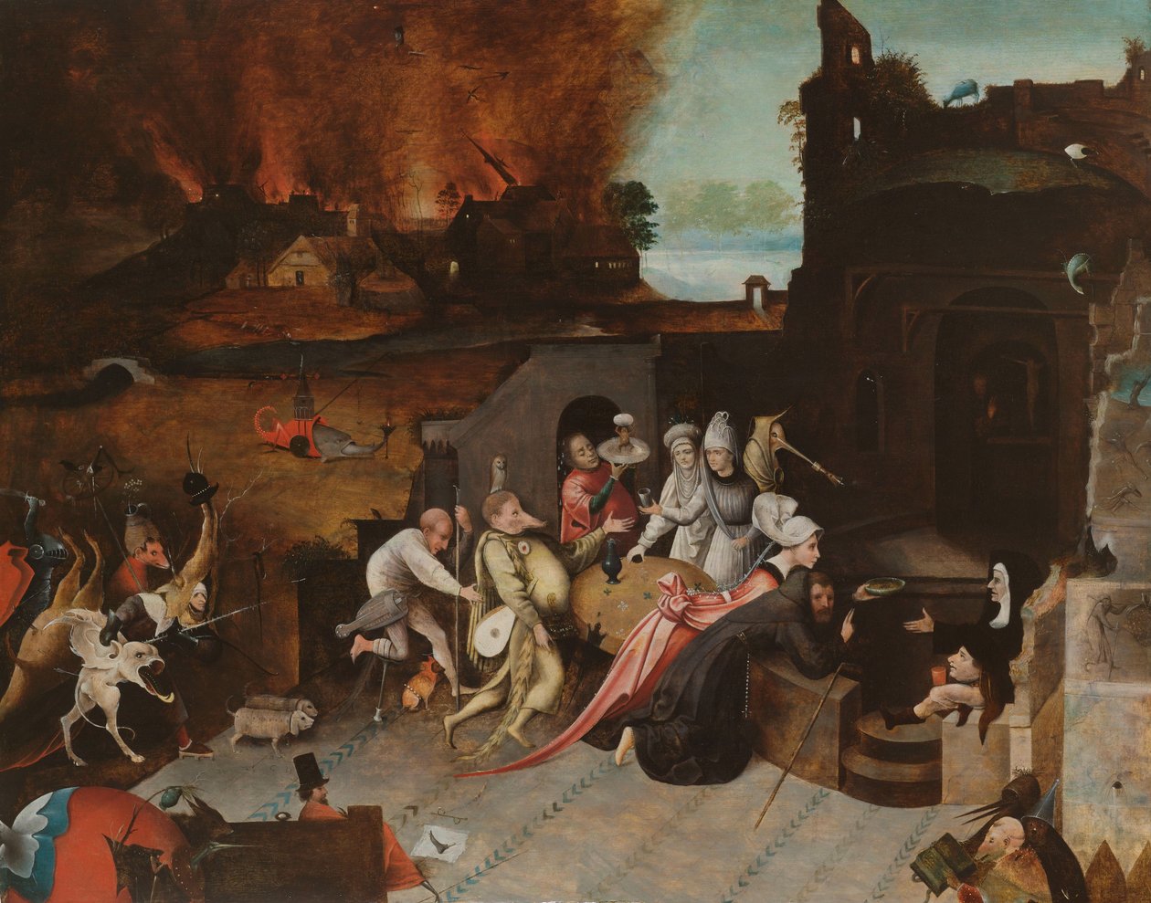 La Tentación de San Antonio de Hieronymus Bosch