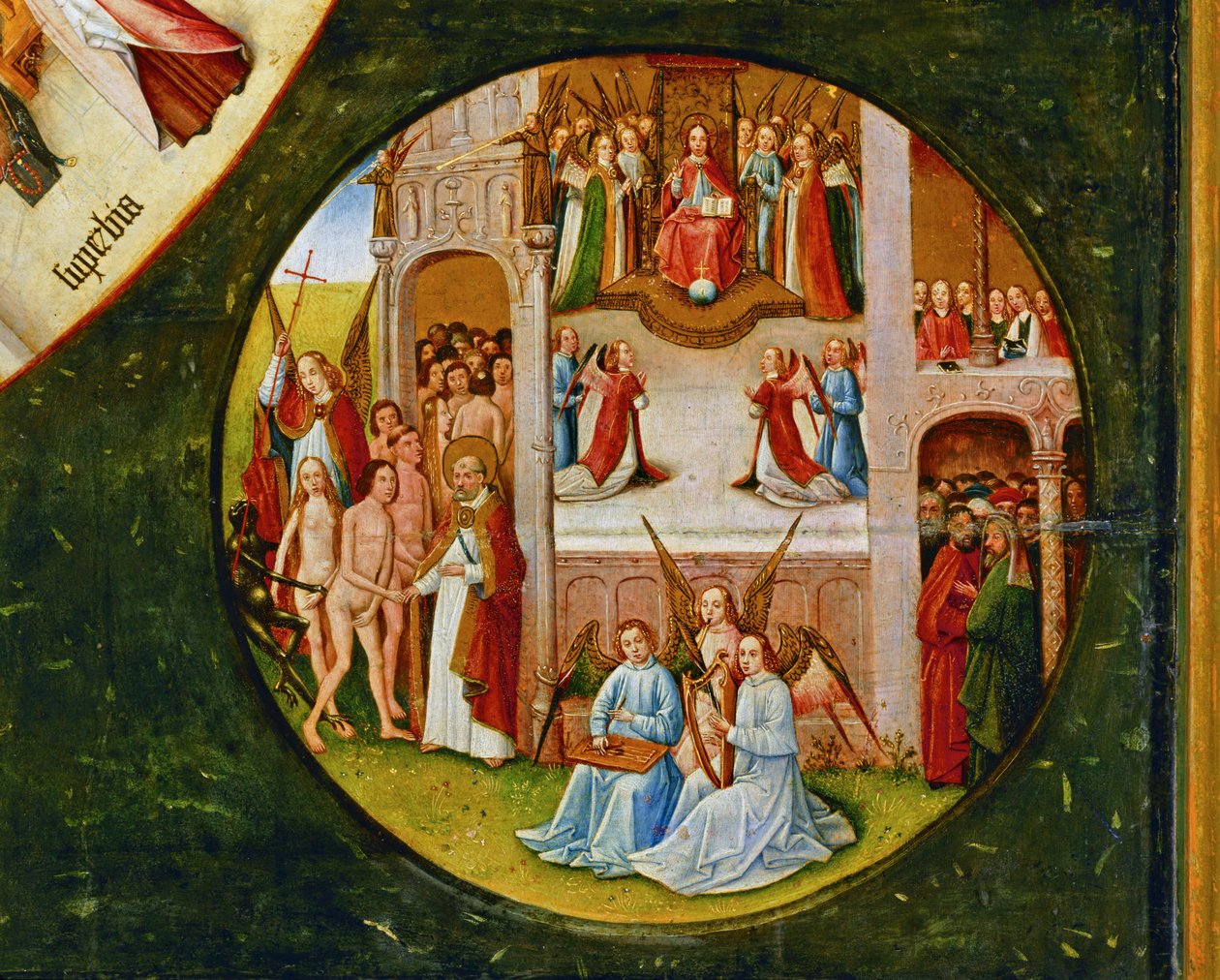 La tabla de los Siete Pecados Capitales ... de Hieronymus Bosch