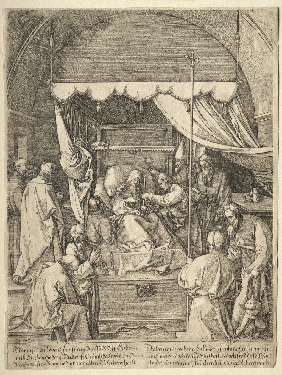 La Muerte de la Virgen de Hieronymus Hopfer