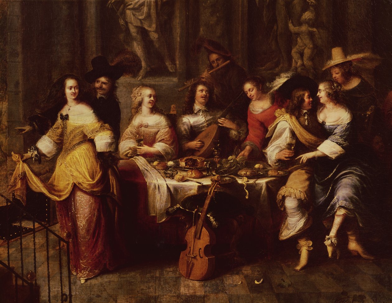 Comida festiva de Hieronymus Janssens