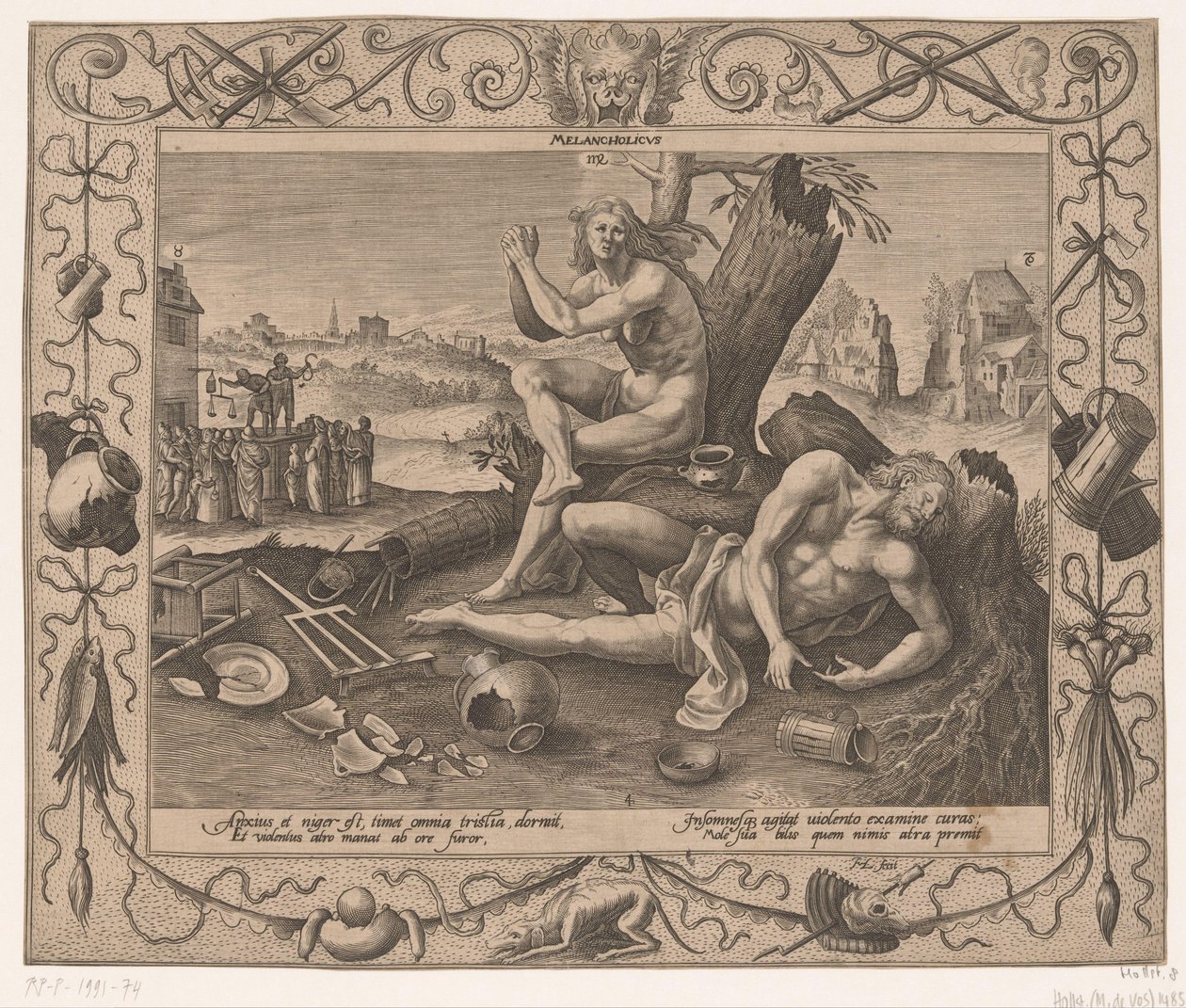 Melancolía
Vier temperamenten (título de la serie) de Hieronymus Lederer