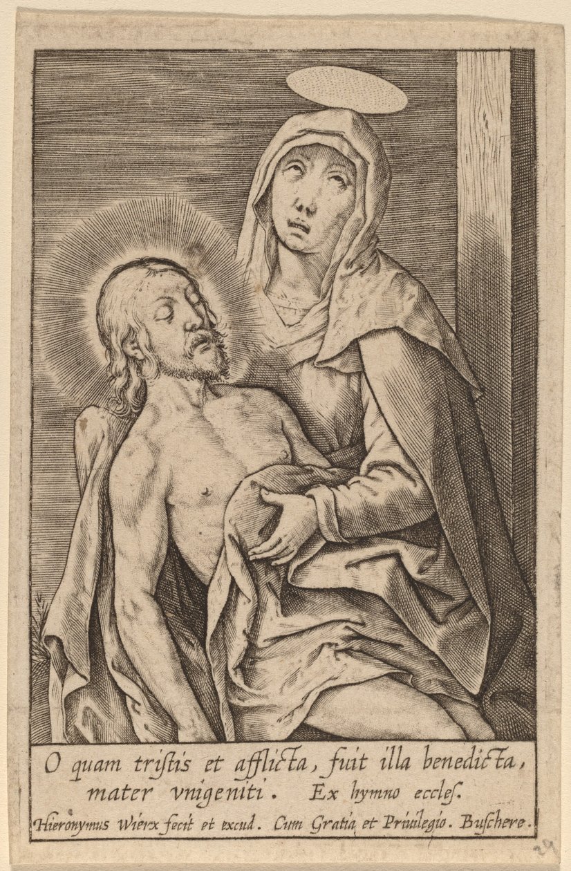 O quam tristis et afflicta... de Hieronymus Wierix