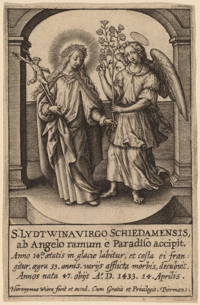 S. Lydtwina Virgo Schiedamensis ... de Hieronymus Wierix