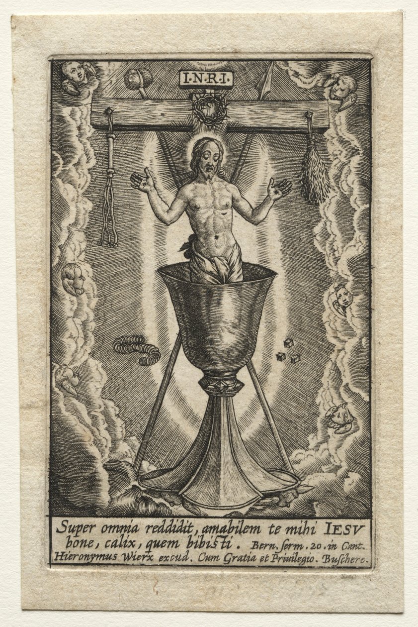 Super omnia reddidit, amabilem de Hieronymus or Jerome Wierix
