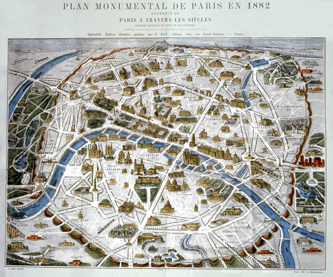 El Nuevo París. c.1867 (grabado) de Hilaire Guesnu