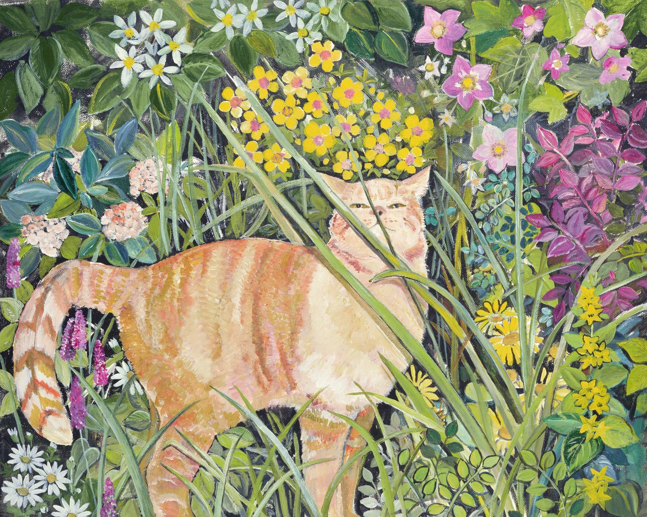 Gato y Hierba Alta, 1996 de Hilary Jones