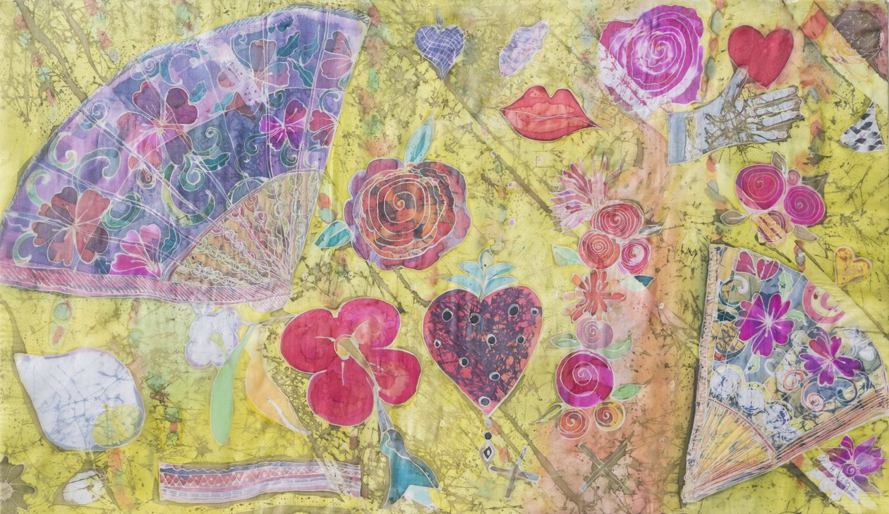 Abanico y flores de Hilary Simon