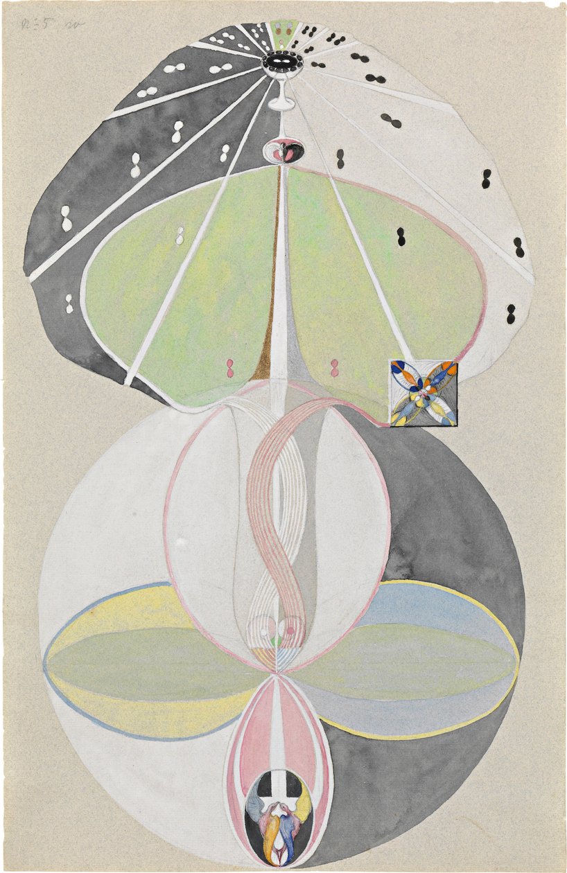 Árbol del Conocimiento, No. 5, 1915 de Hilma af Klint