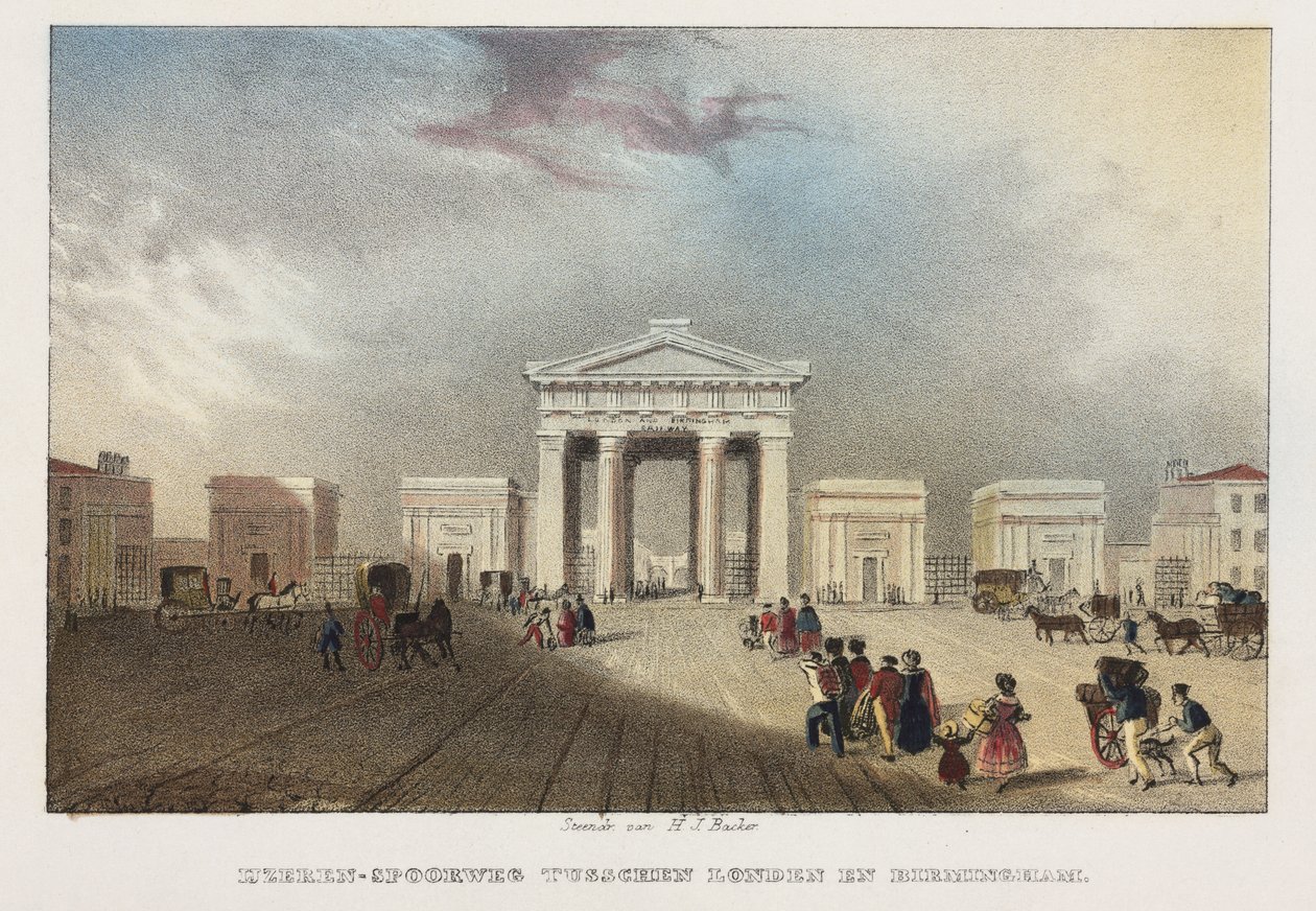 Estación de Euston, Londres de Hilmar Johannes after Backer