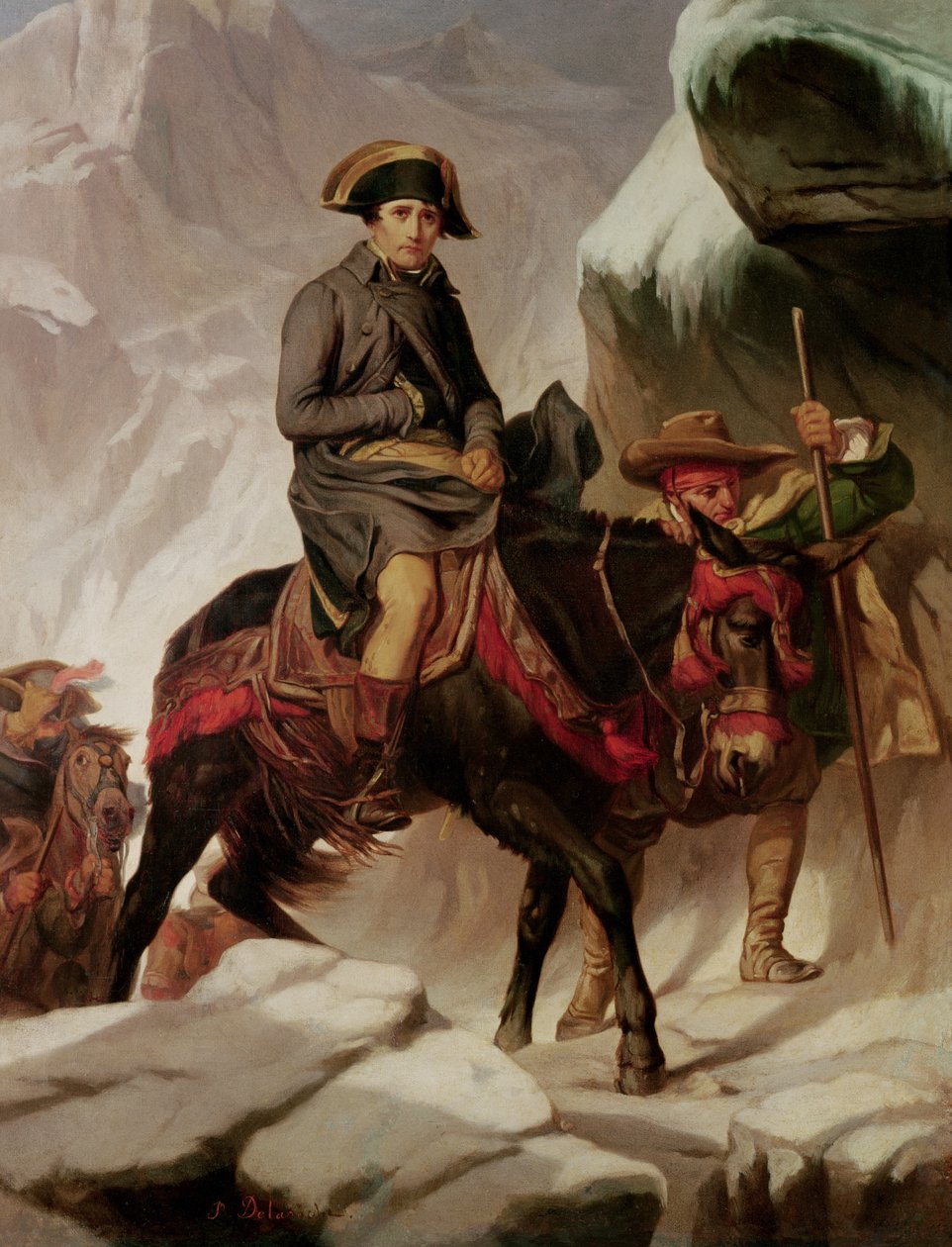 Napoleón Bonaparte (1769-1821) cruzando los Alpes de Hippolyte Delaroche