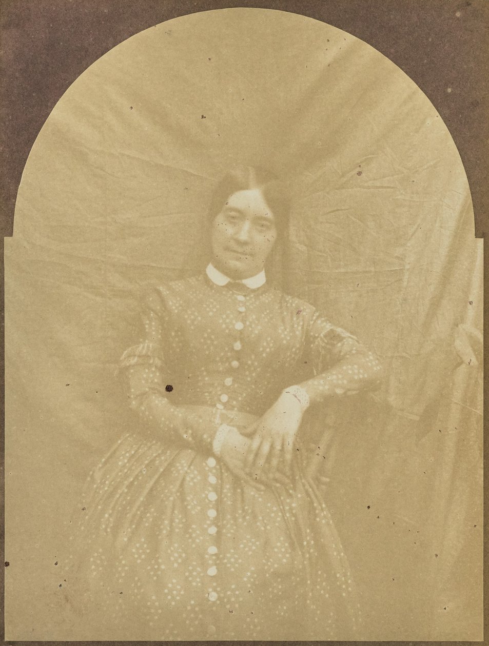 [Retrato de una mujer sentada] de Hippolyte Bayard