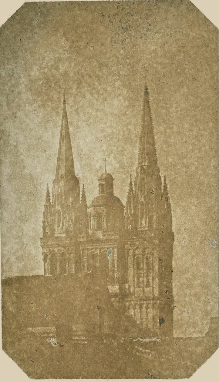 [Agujas de la catedral de San Mauricio, Angers]. de Hippolyte Bayard
