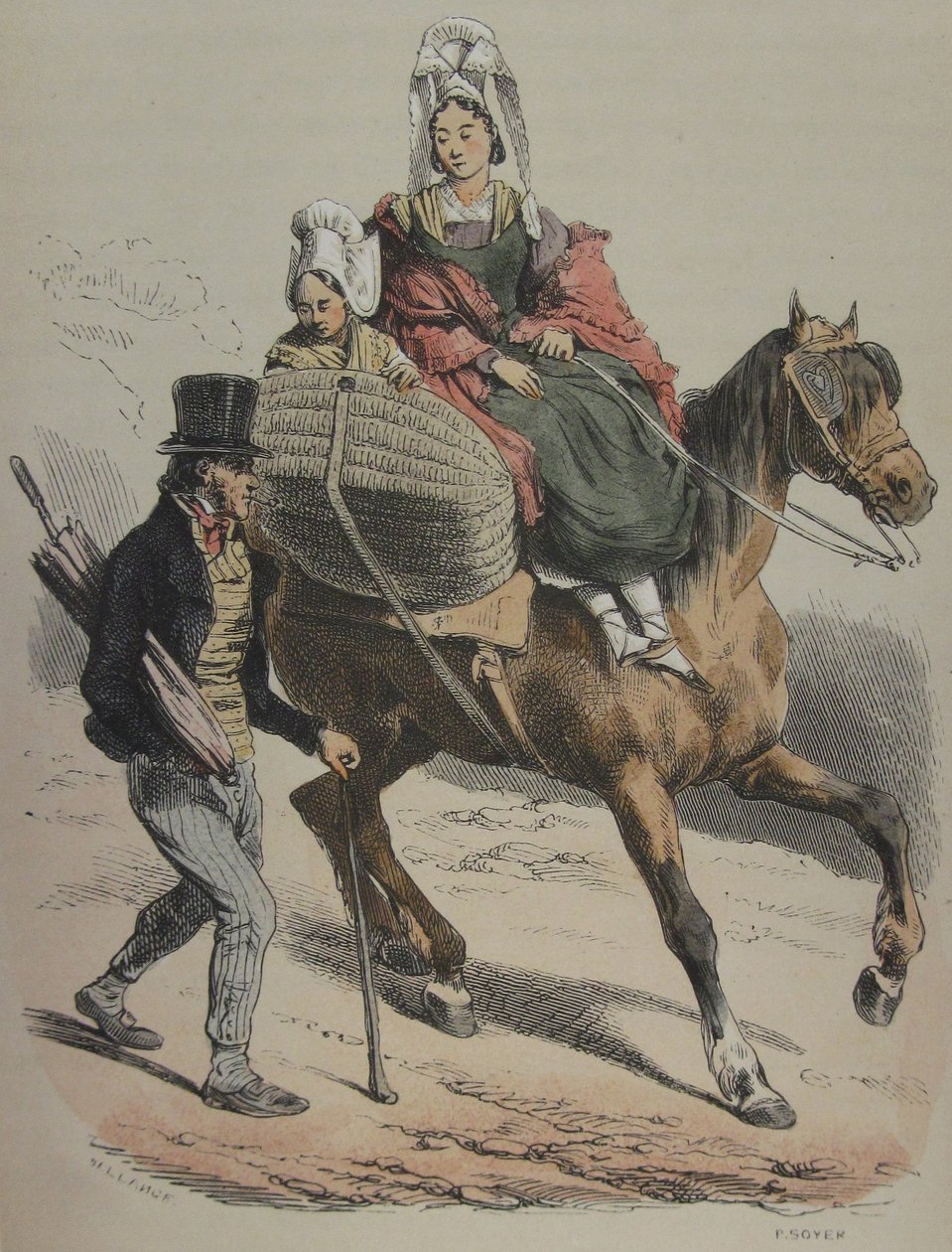 Normandía Jules Janin ilustración 161 de Hippolyte Bellange