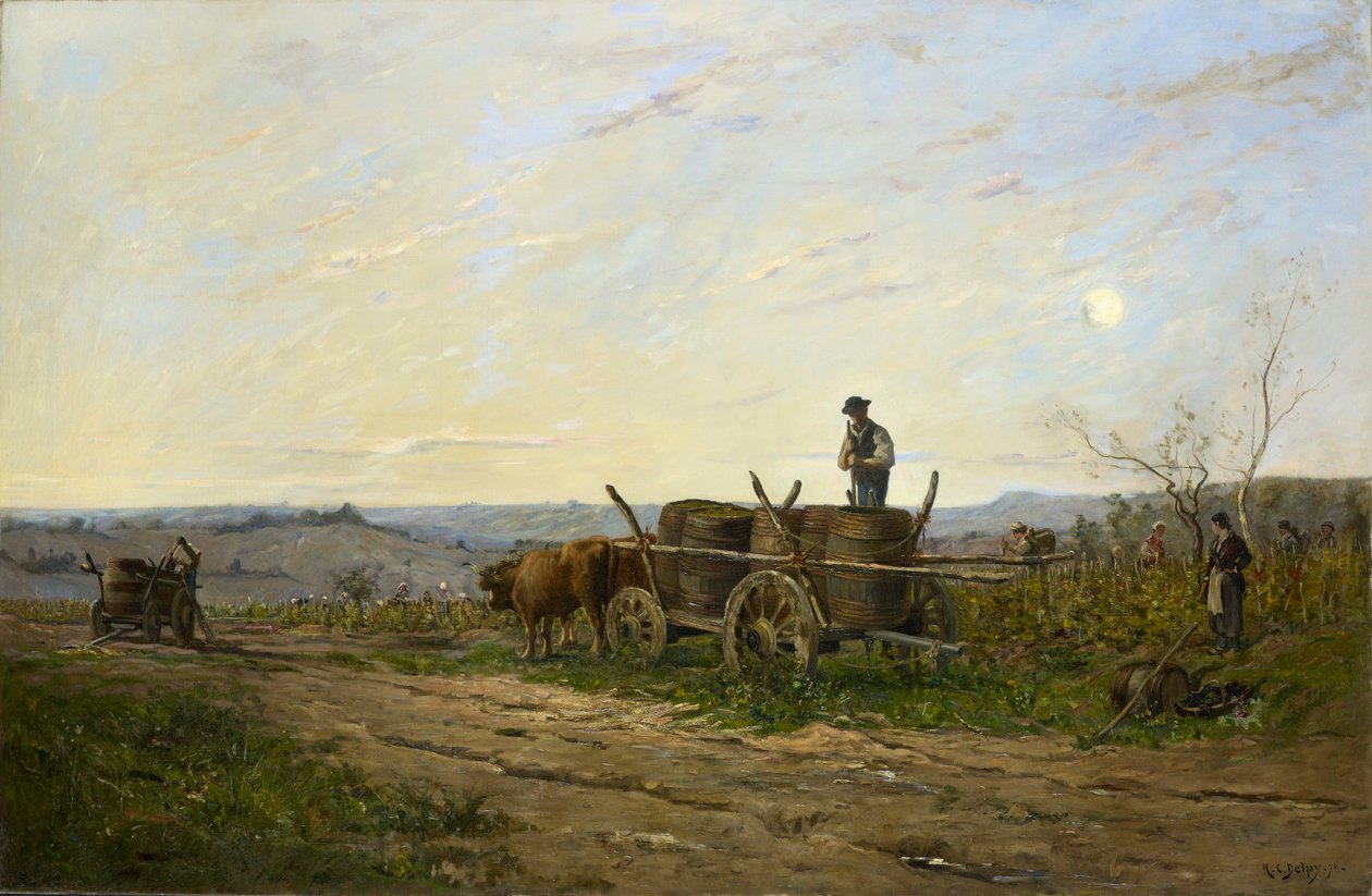 Cosecha en la mañana de Hippolyte Camille Delpy