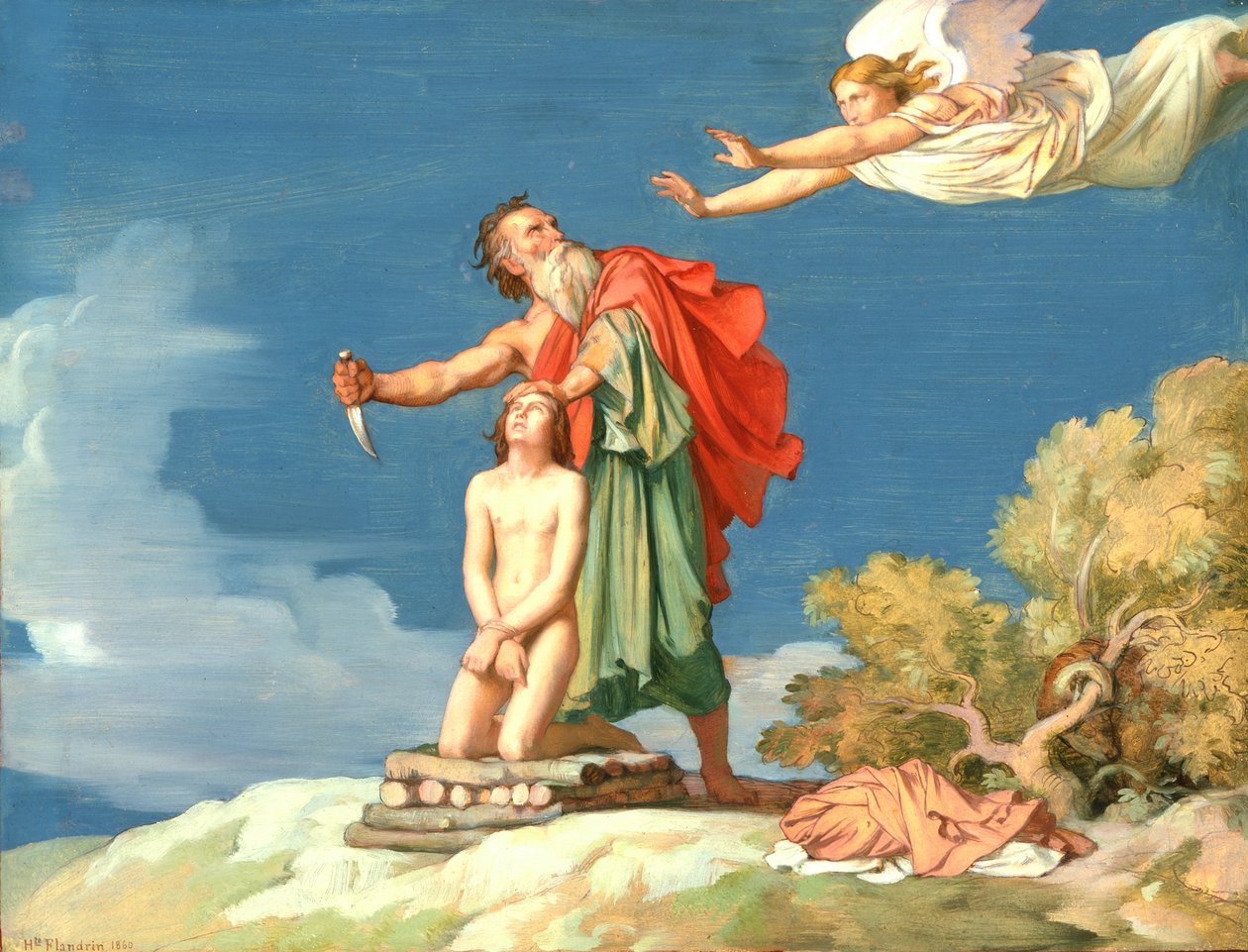 El sacrificio de Isaac de Hippolyte Flandrin