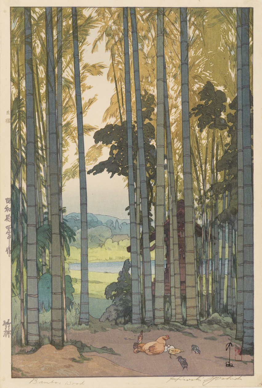 Madera de bambú de Hiroshi Yoshida
