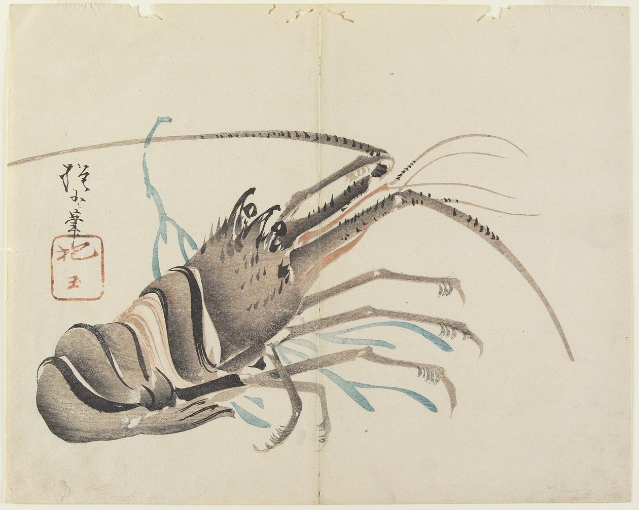 (Cangrejo de río), c. 1830 de Hogyoku