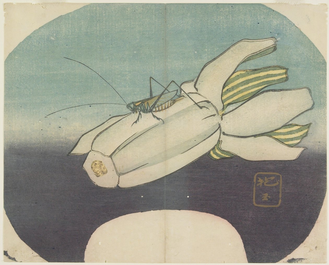 (Grillo en una calabaza), c. 1830 de Hogyoku
