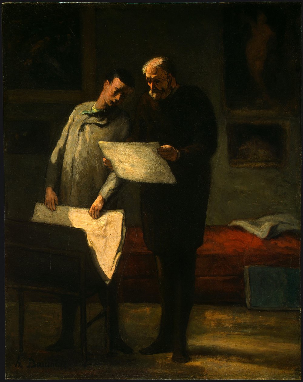 Consejo a un joven artista de Honoré Daumier