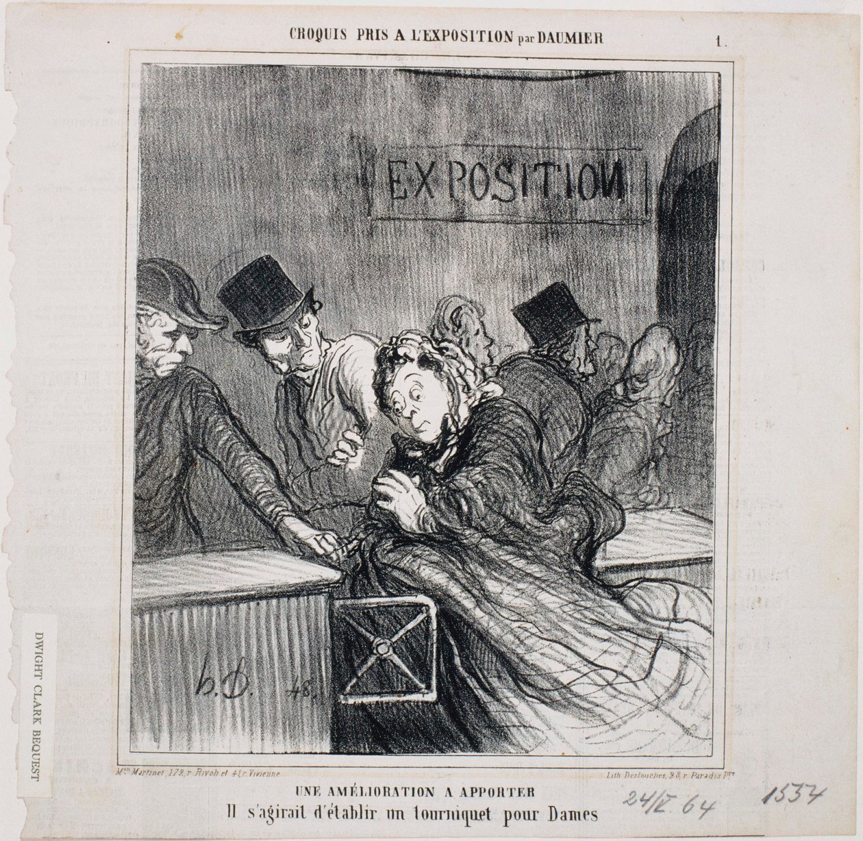 Croquis tomados en la Exposición- Una mejora a aportar de Honoré Daumier