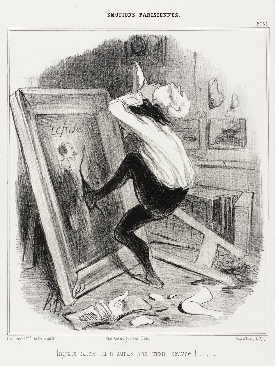 ¡Ingrata patria, no tendrás mi obra!... de Honoré Daumier