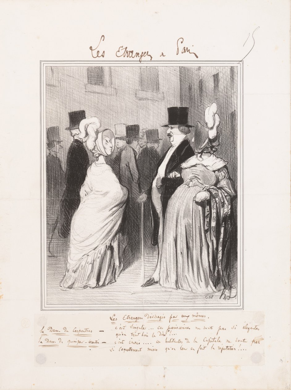 Los extranjeros observados por ellos mismos de Honoré Daumier