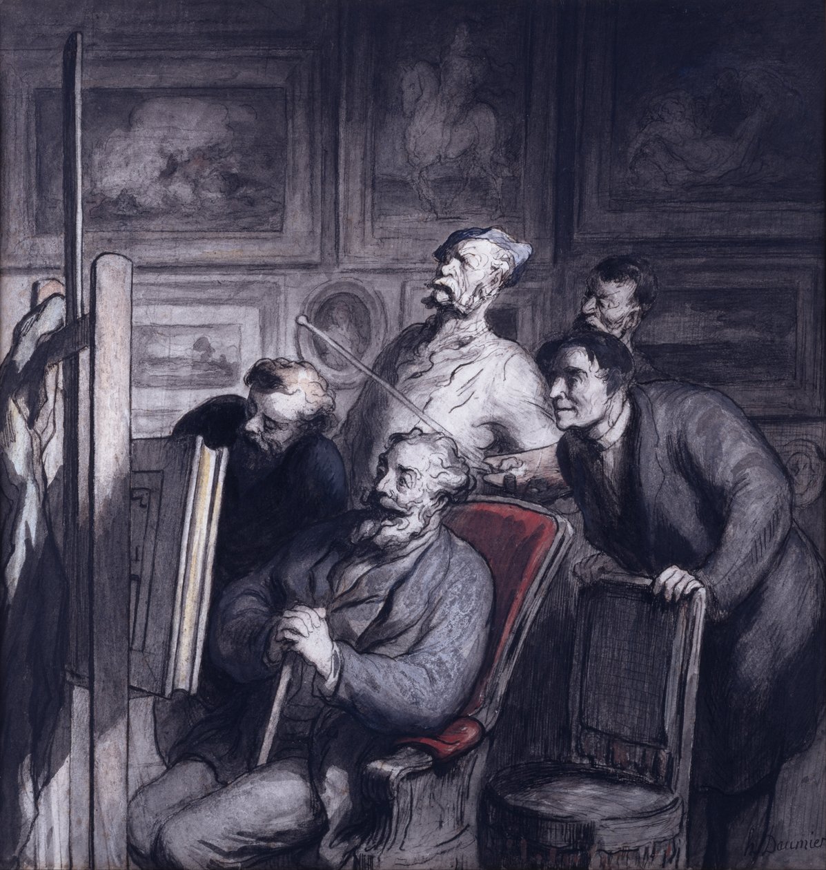 Los aficionados de Honoré Daumier