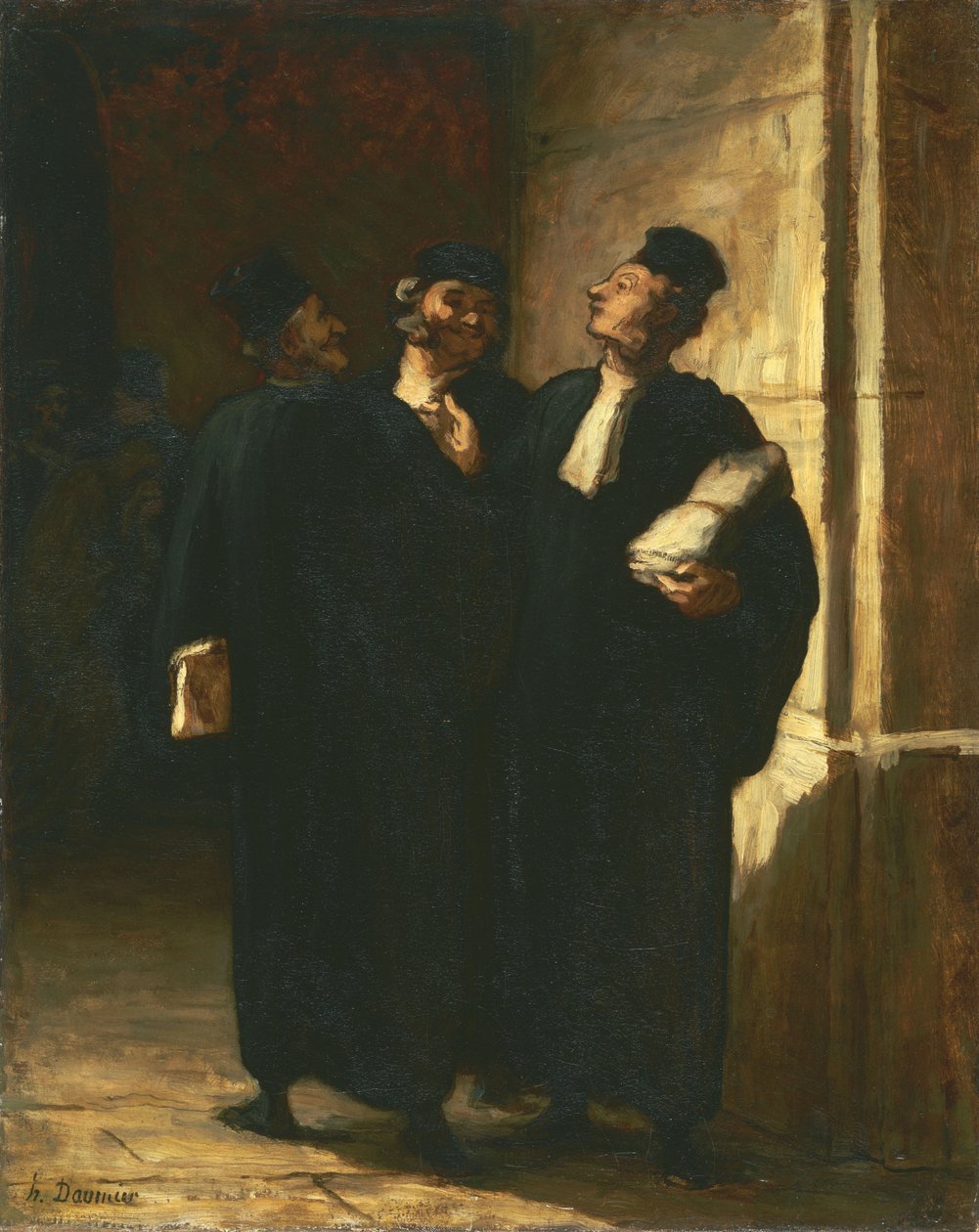 Tres abogados de Honoré Daumier