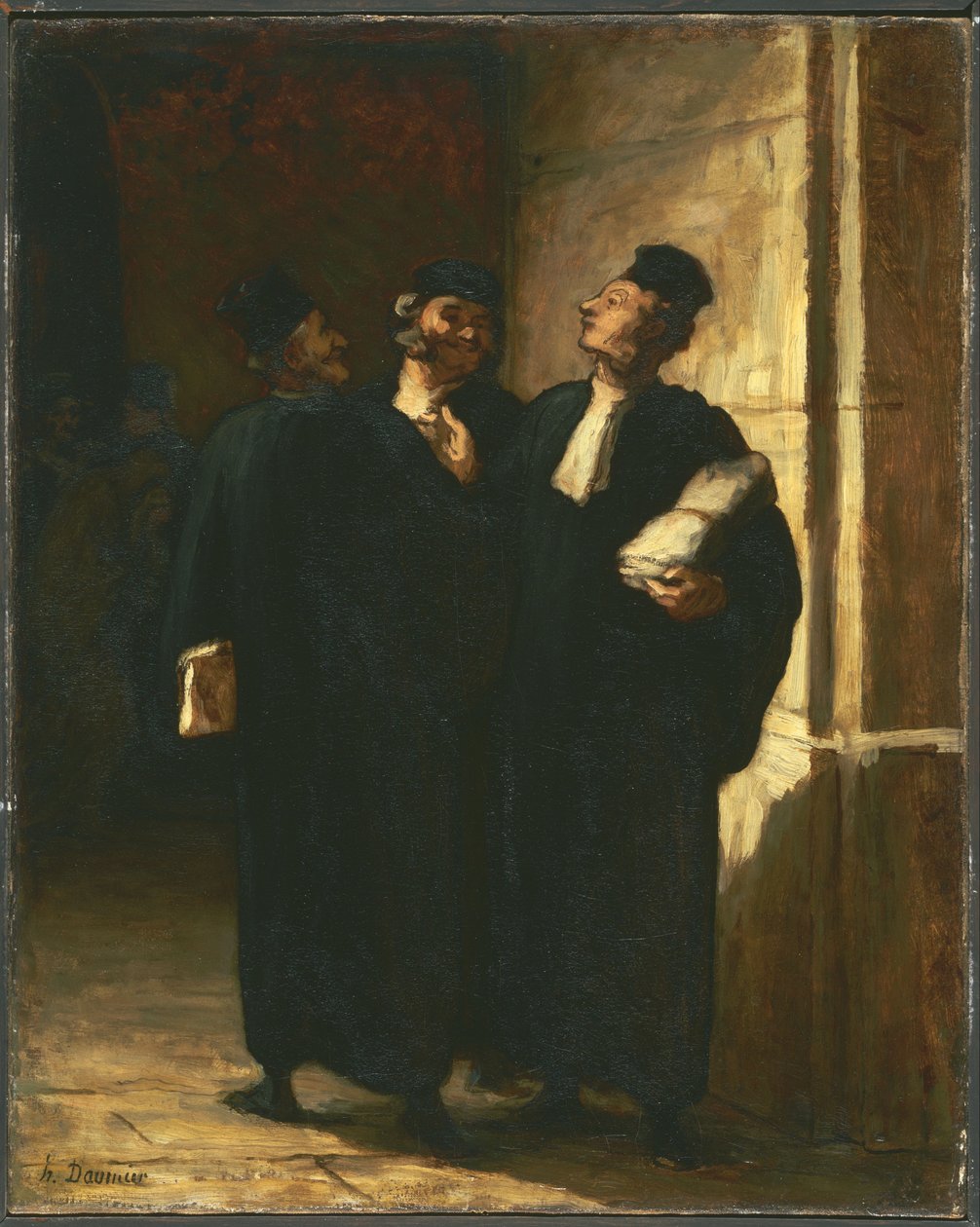 Tres abogados de Honoré Daumier
