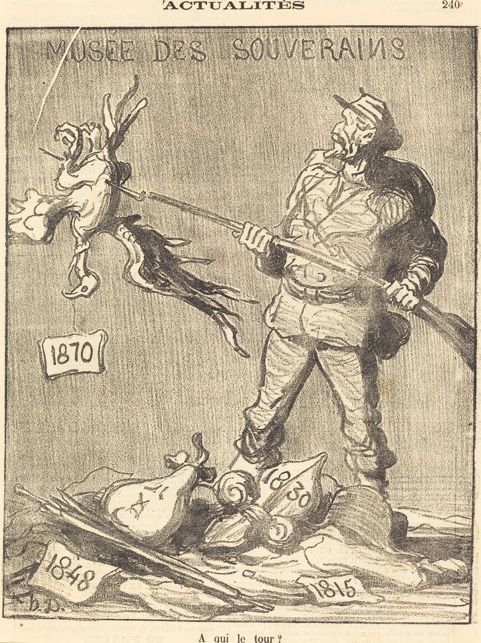 ¿A quién le toca? de Honoré Daumier