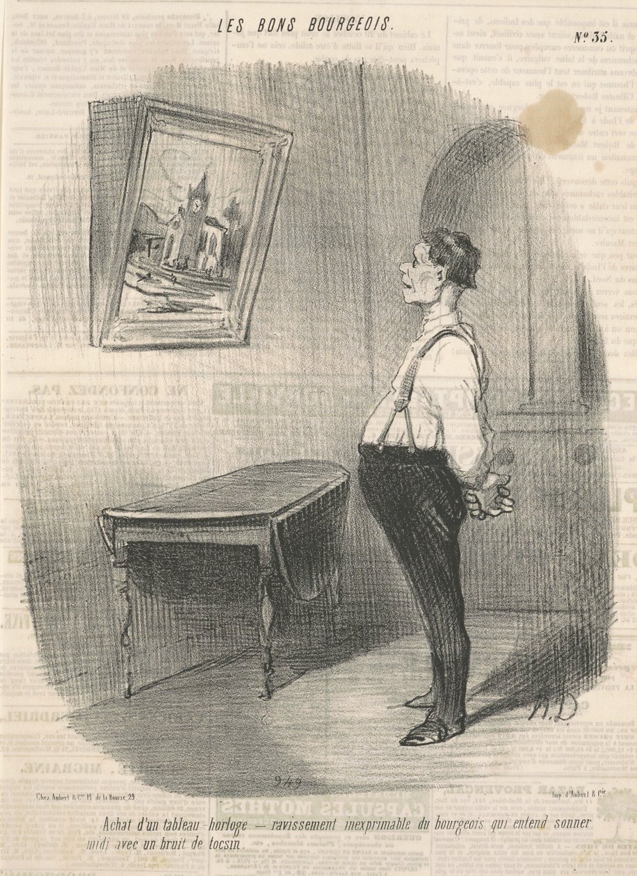 Compra de un cuadro reloj de Honoré Daumier