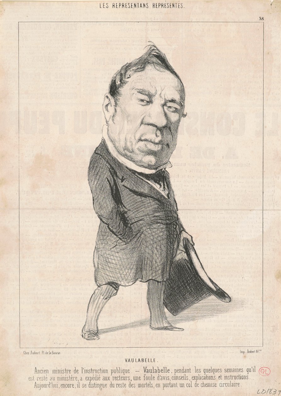 Achille Tenaille de Vaulabelle de Honoré Daumier