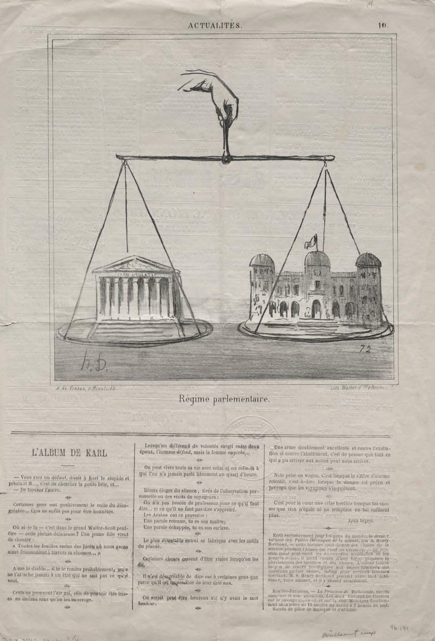 Actualidades (No. 10): Régimen Parlamentario de Honoré Daumier