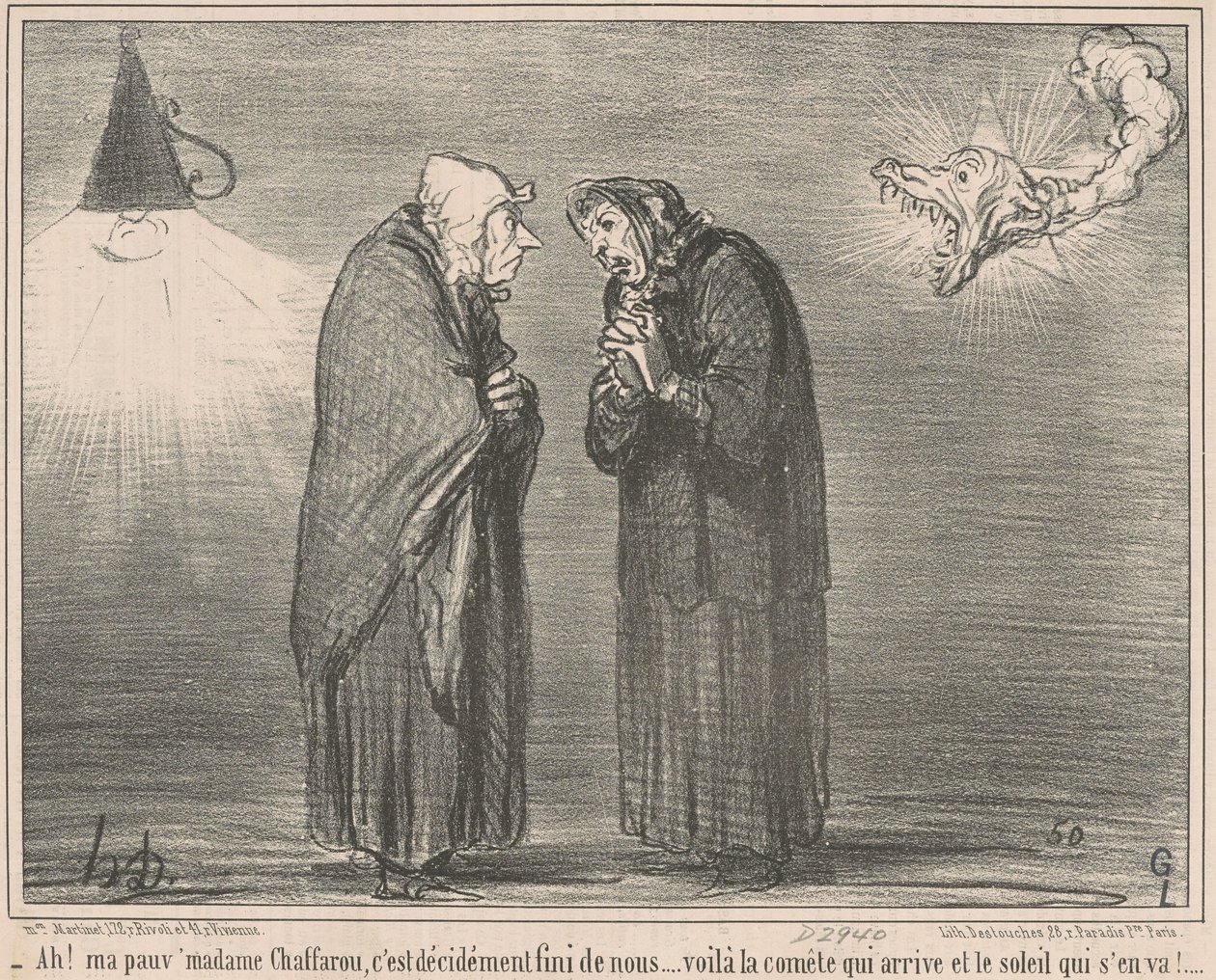¡Ah! Mi pobre señora Chaffarou... de Honoré Daumier