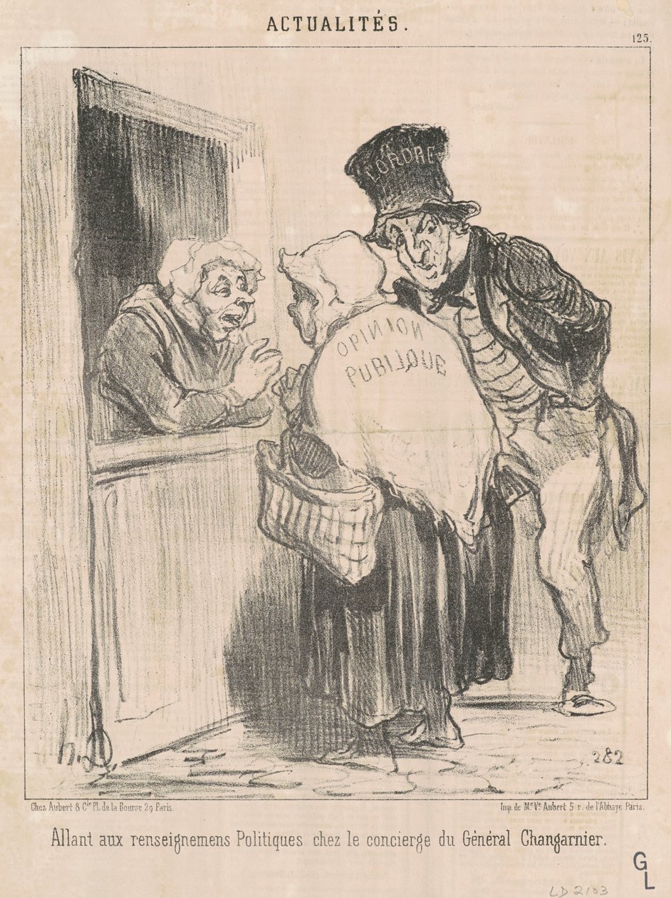 Buscando información política... de Honoré Daumier